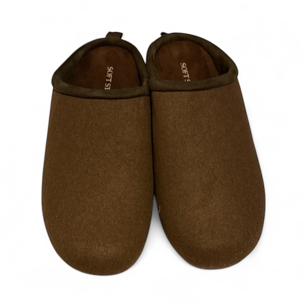Soft Stags Slippers Size 11M Brown Chestnut Clog NWT